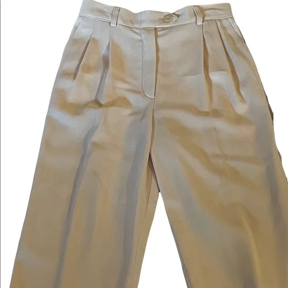 Escada by Margaretha Ley High Waist - Light Academia Wool Pants - Picture 3 of 8